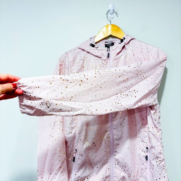 NEW BALANCE Pink iridescent windbreaker jacket | Sporty casual | Medium - Picture 8 of 10